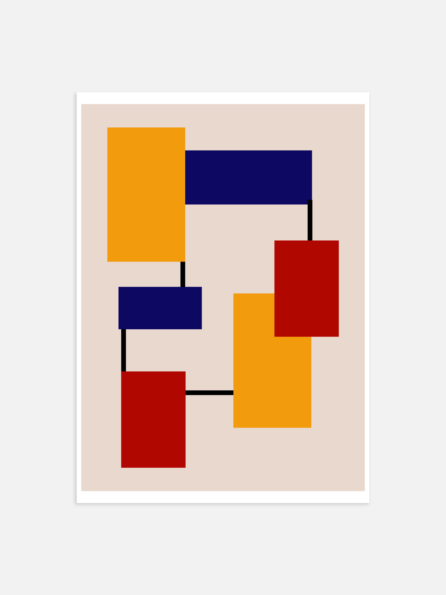 Bauhaus abstract Poster