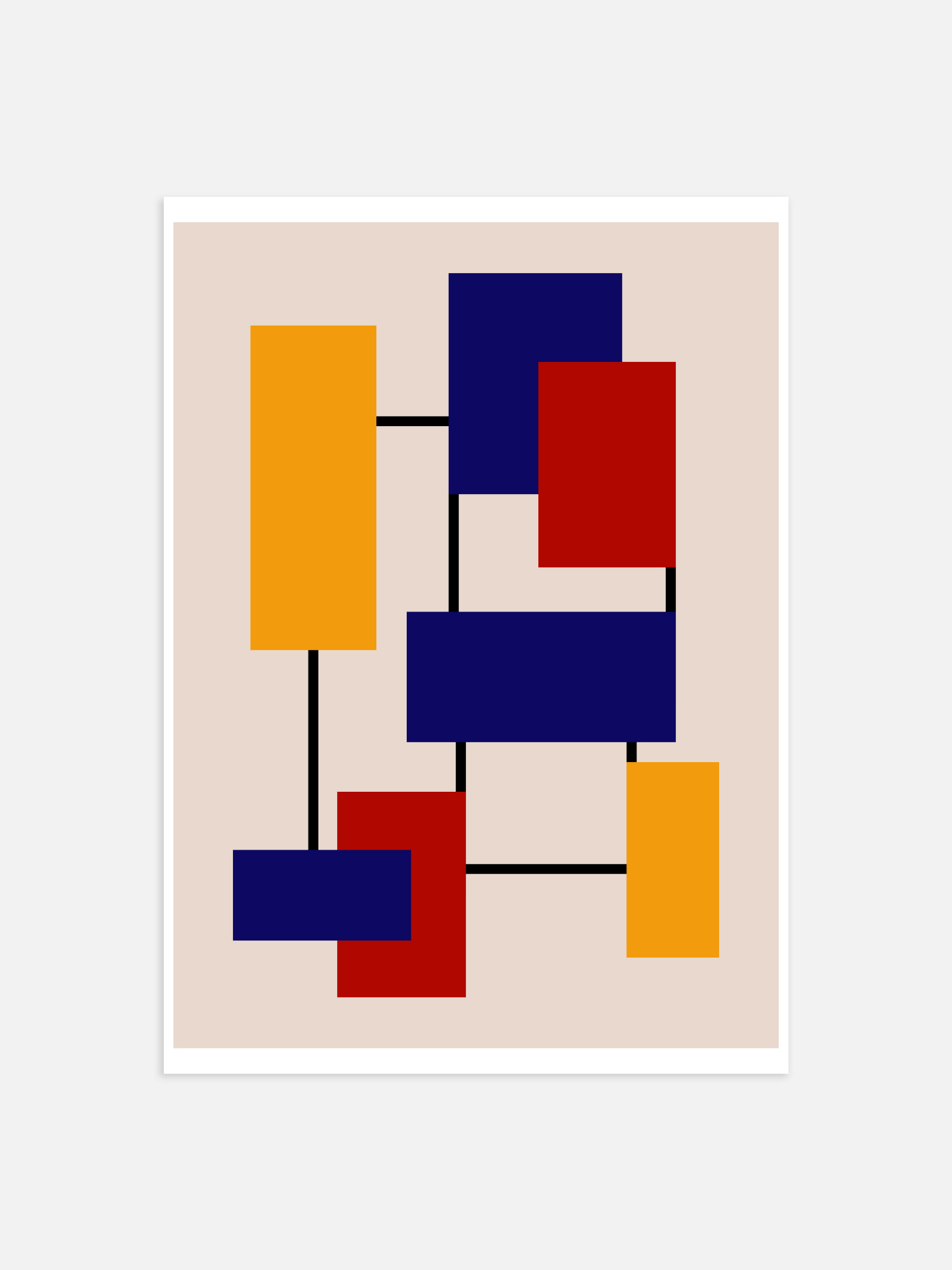 Abstraktes Bauhaus-Poster