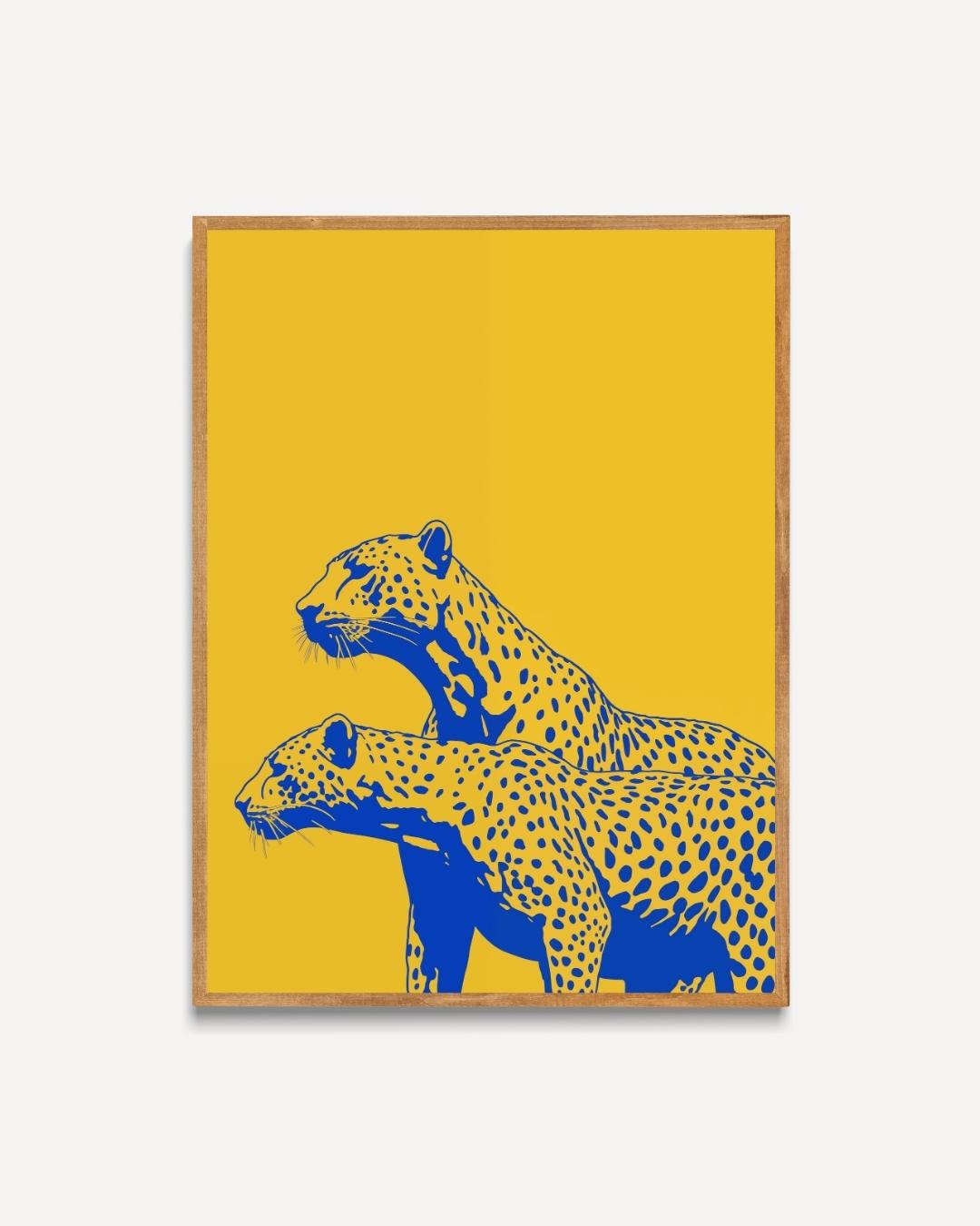 Leoparden-Duo-Poster 