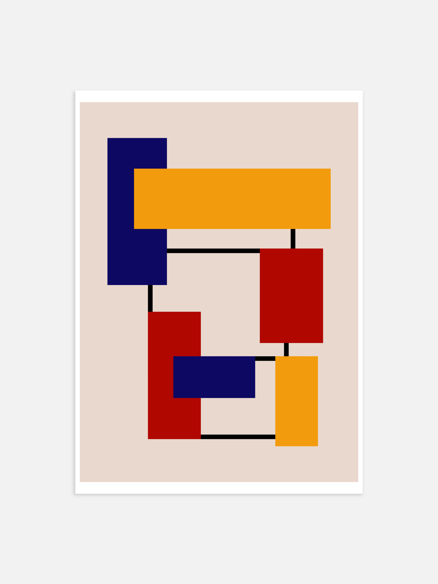 Abstraktes Bauhaus-Poster