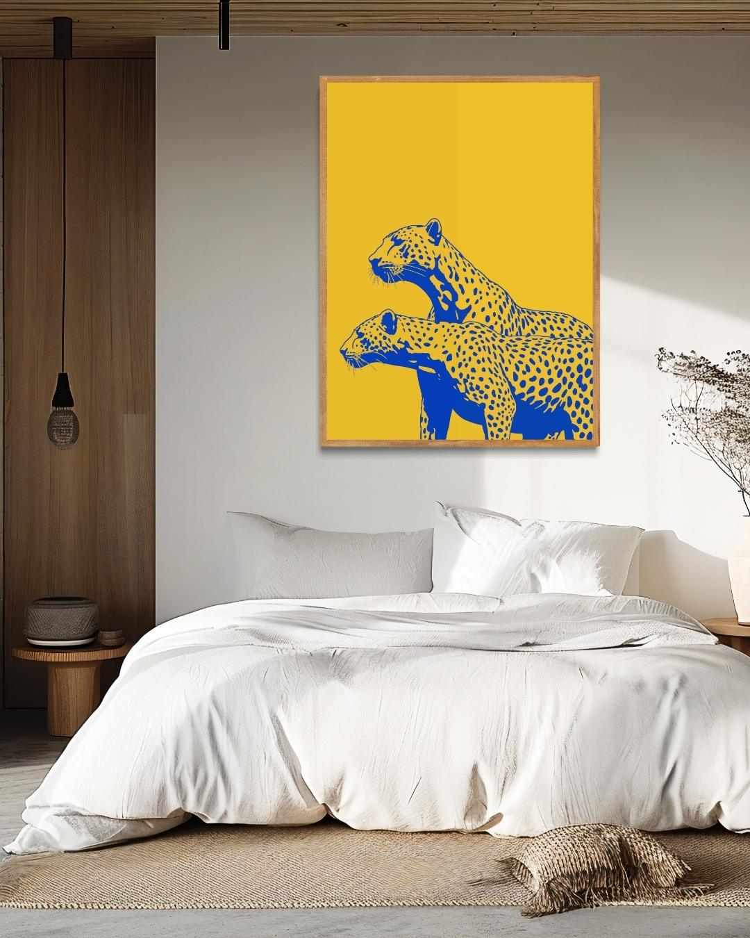 Leopard Duo Poster