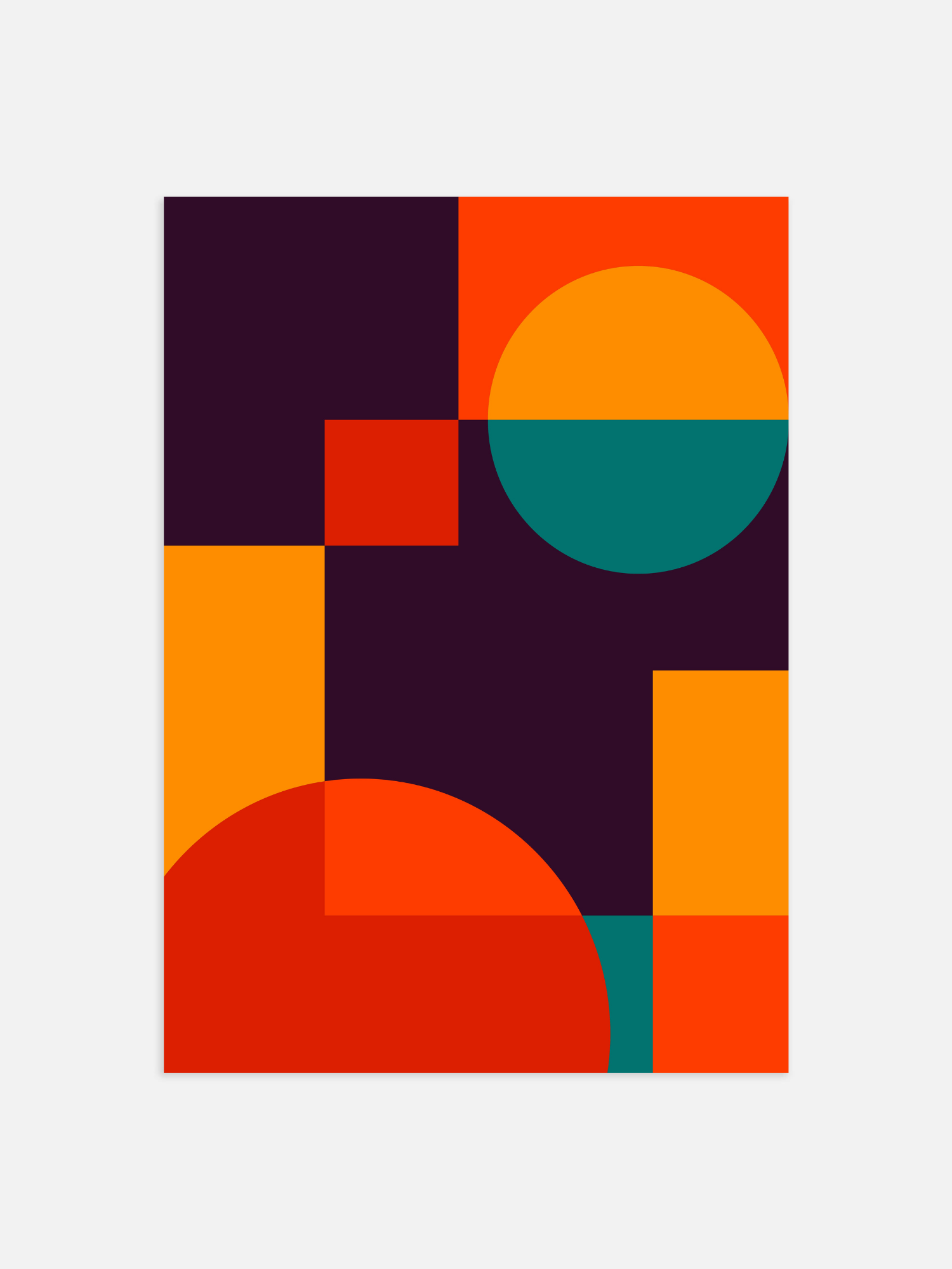 Bauhaus abstract Poster