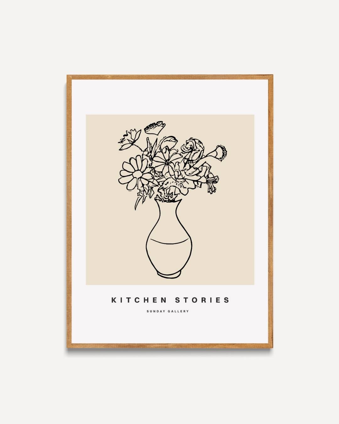 Bloemenvaas kitchen stories Poster