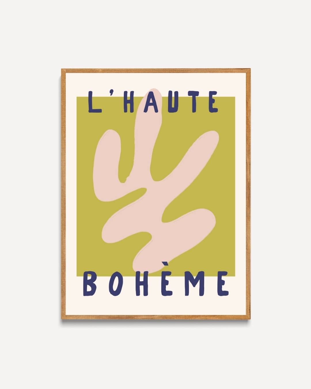 Zachte beige vorm L'Haute Bohème Poster