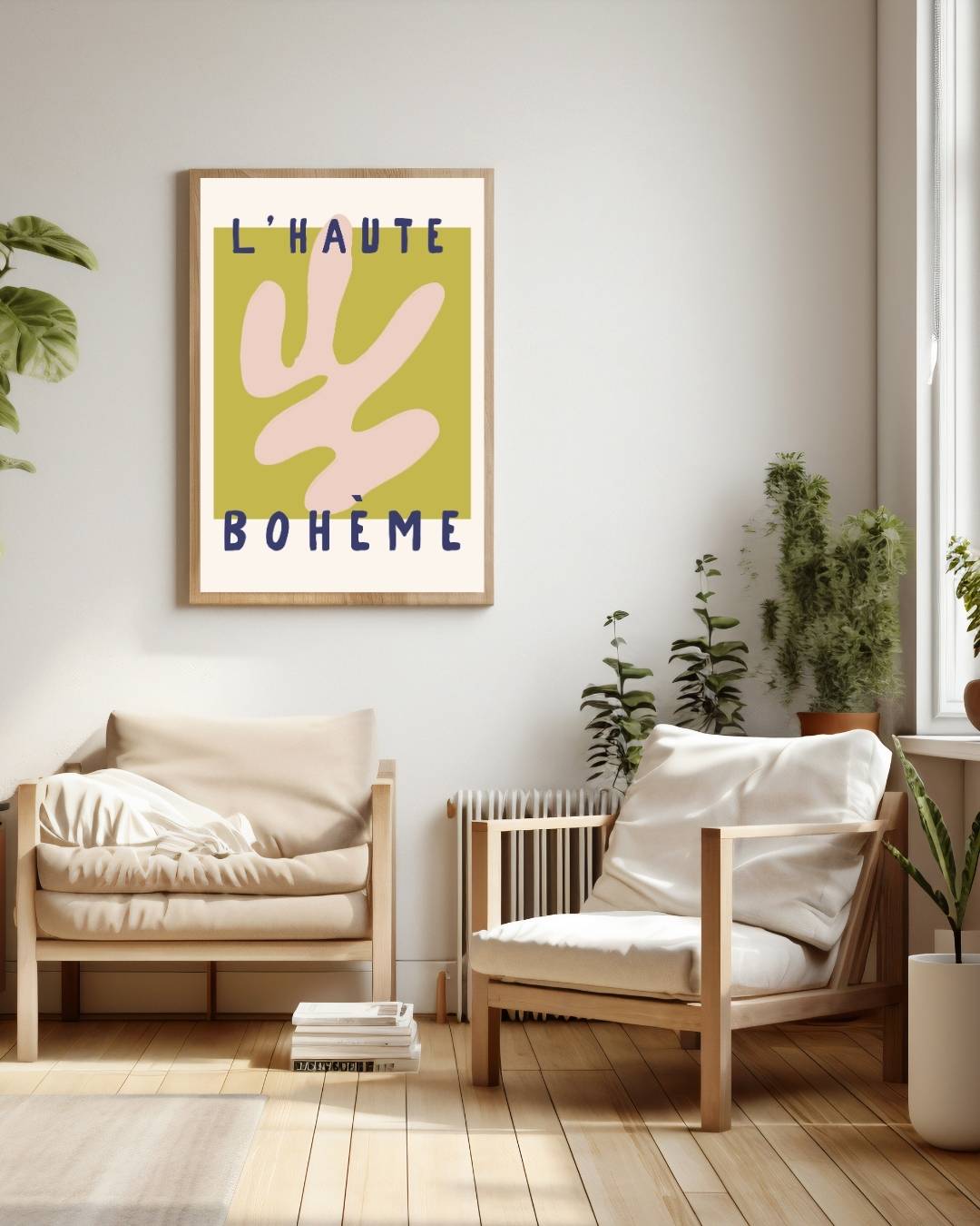 Zachte beige vorm L'Haute Bohème Poster