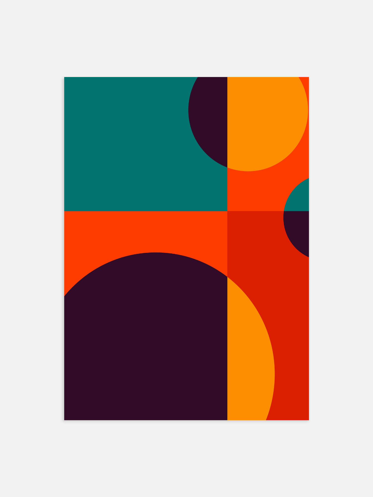 Bauhaus abstract style Poster