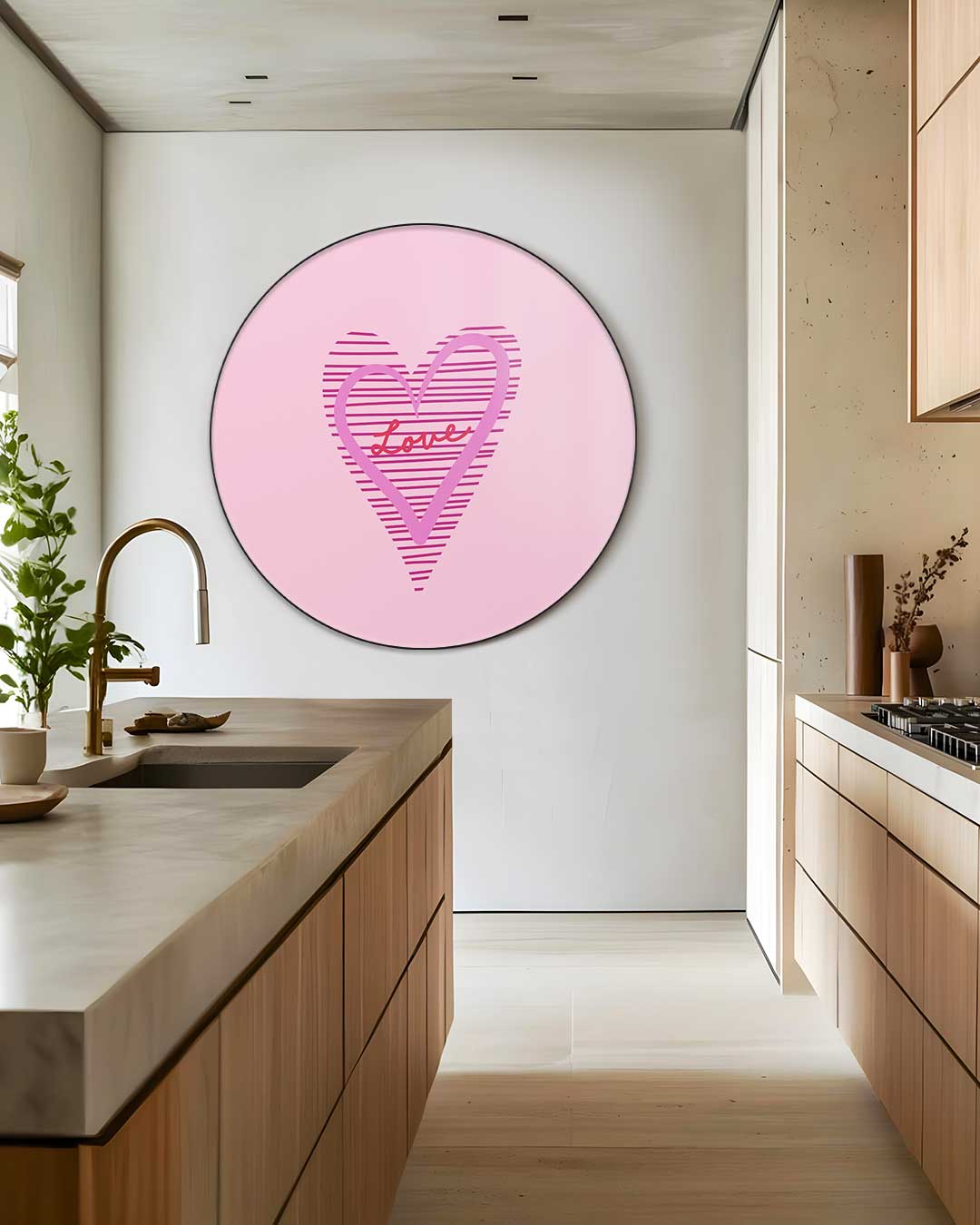 Hartvormige Liefdescirkel Muurcirkel-WallArtistic