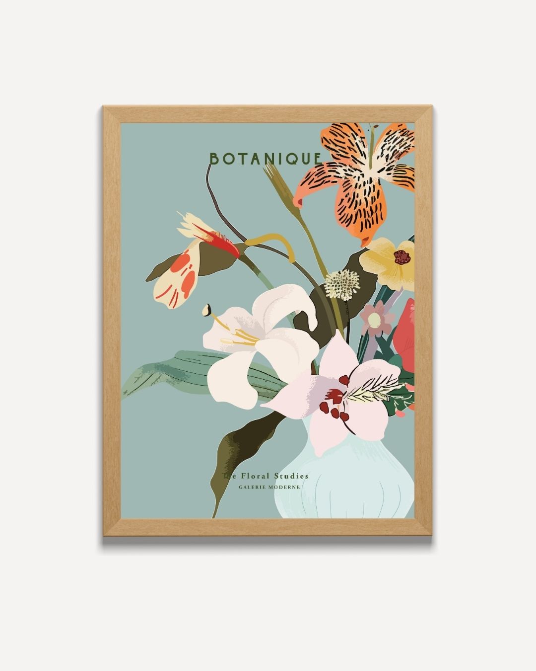 Botanisches Blumenpracht-Poster