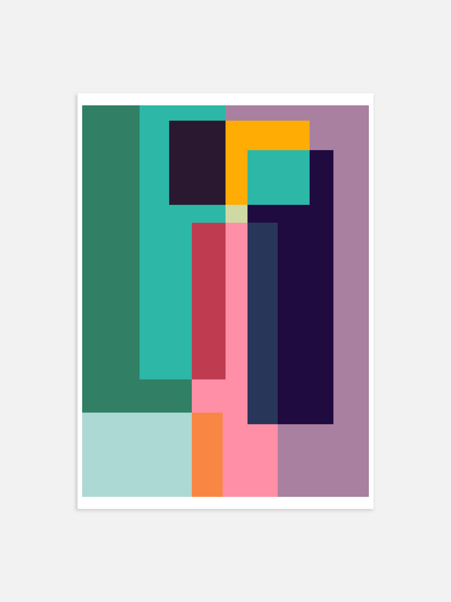 Bauhaus abstract stijl Poster