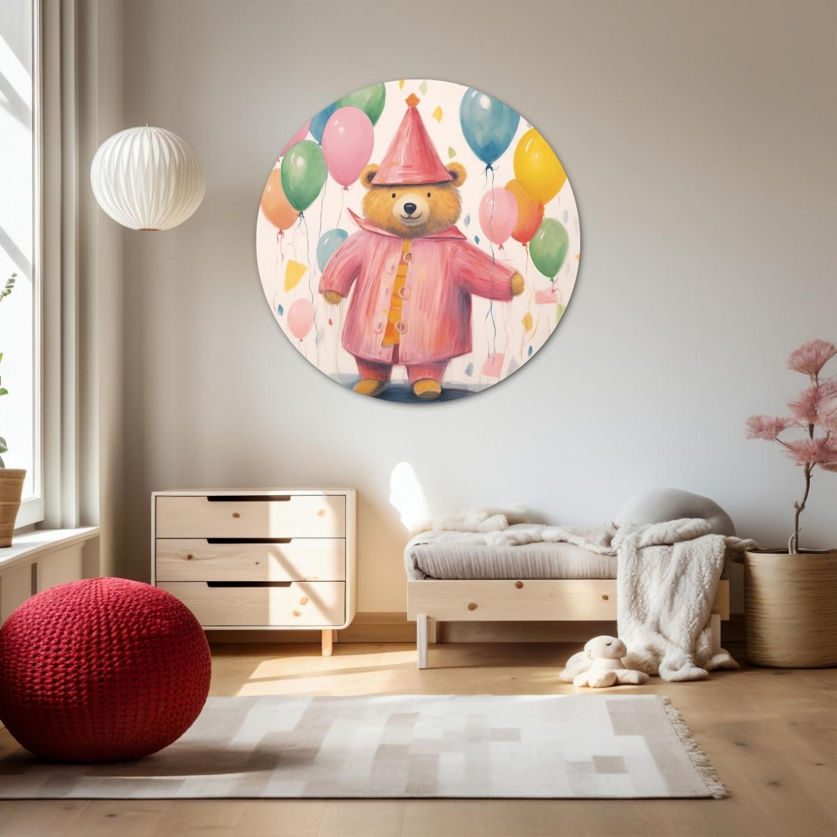 Party Bear Wall Circle 