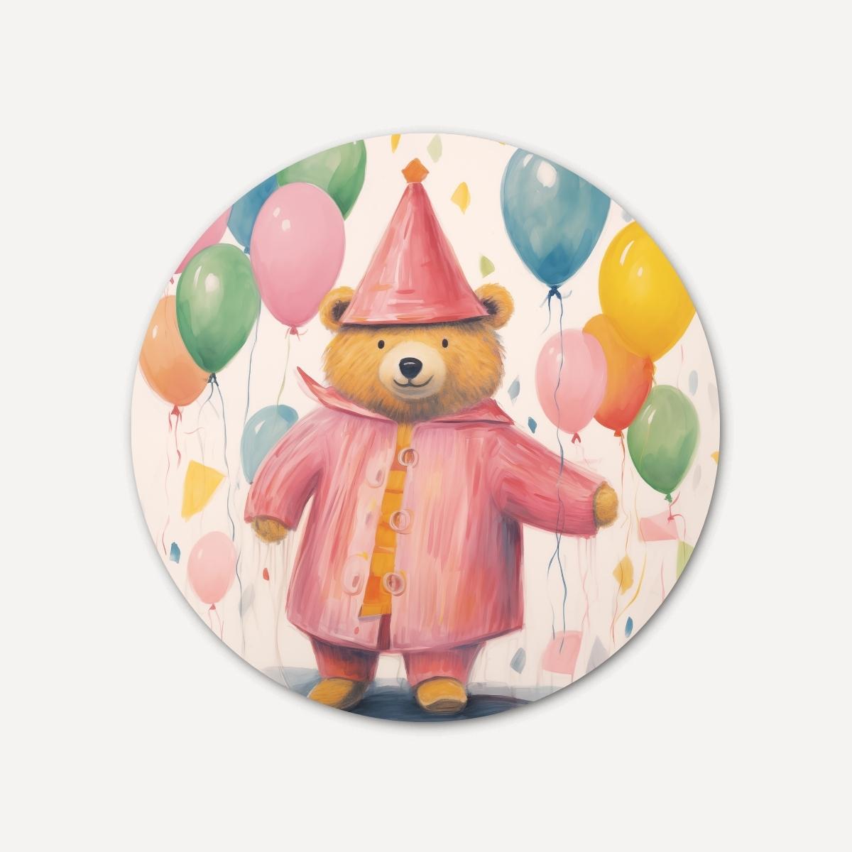 Party Bear Wall Circle 