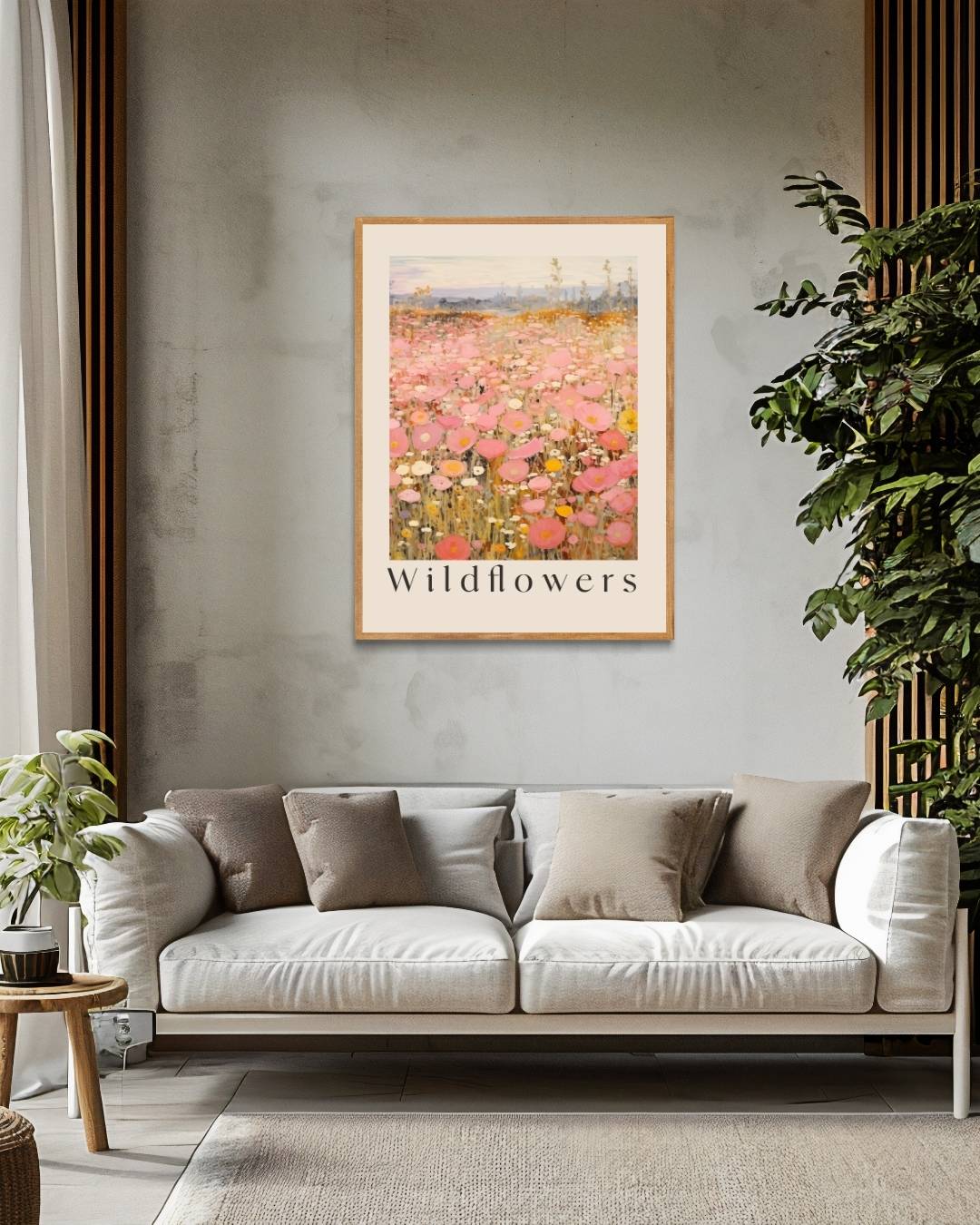 Wildflowers bloemenveld Poster