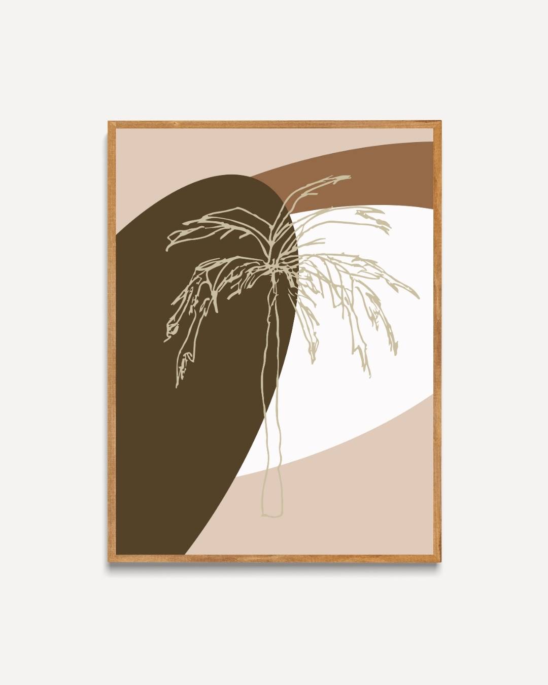 Abstracte palmboom Poster