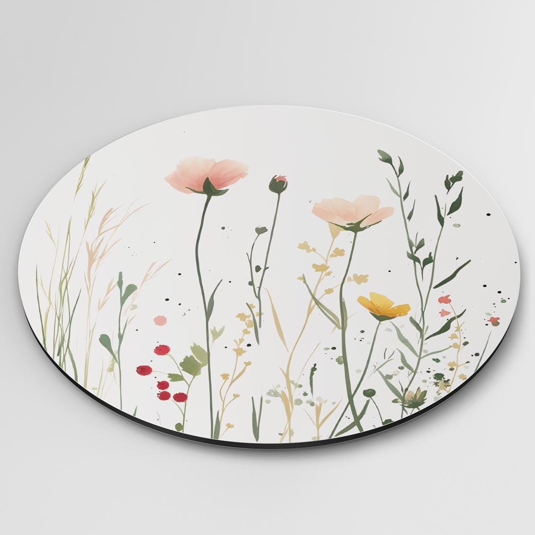 Bloemenweide Muurcirkel-WallArtistic