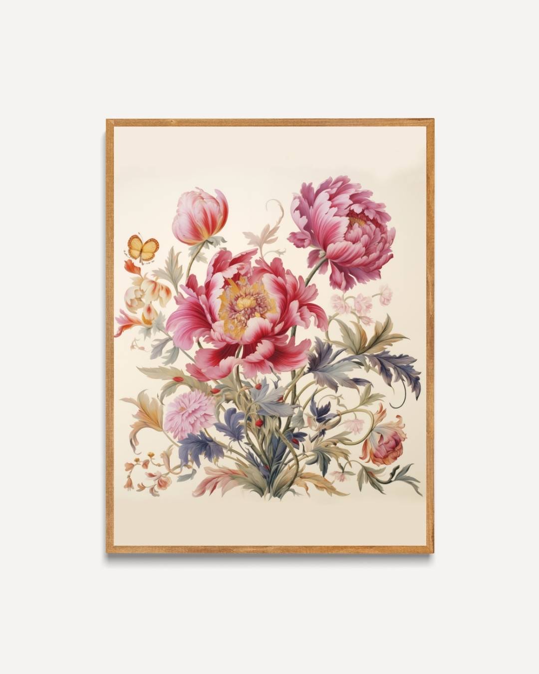 Klassieke botanische bloemen Poster