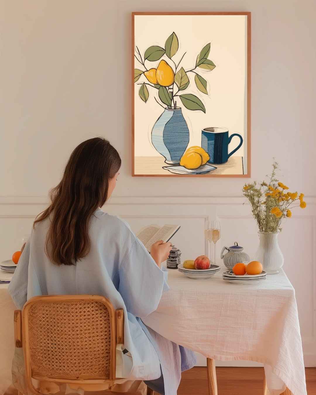 Still Life with Lemons and Coffee Mug