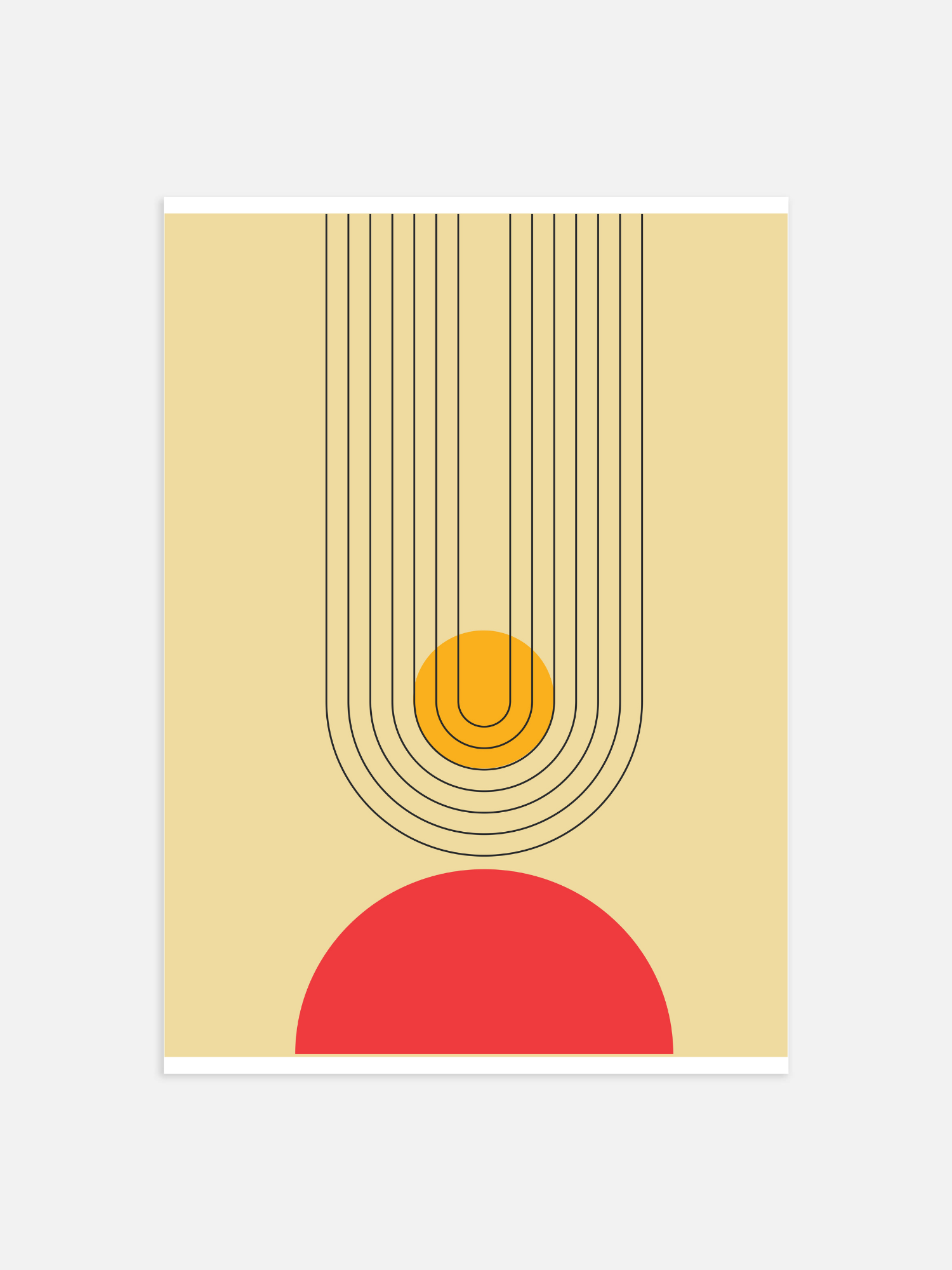 Bauhaus zon Poster