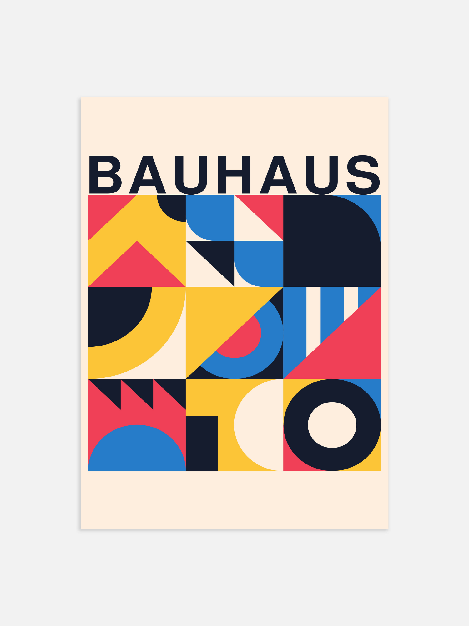 Modernes Bauhaus-Poster