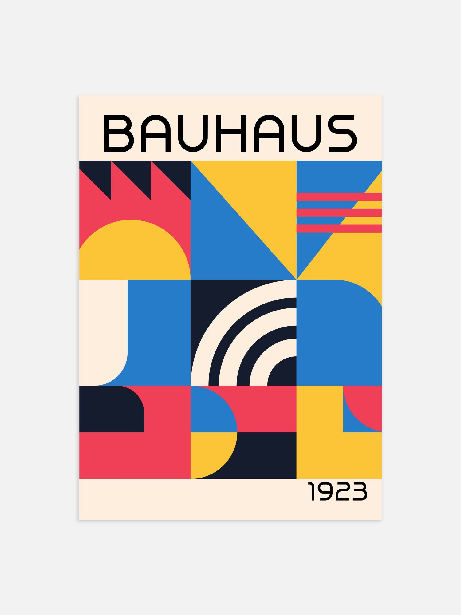 Bauhaus modern 1923 Poster