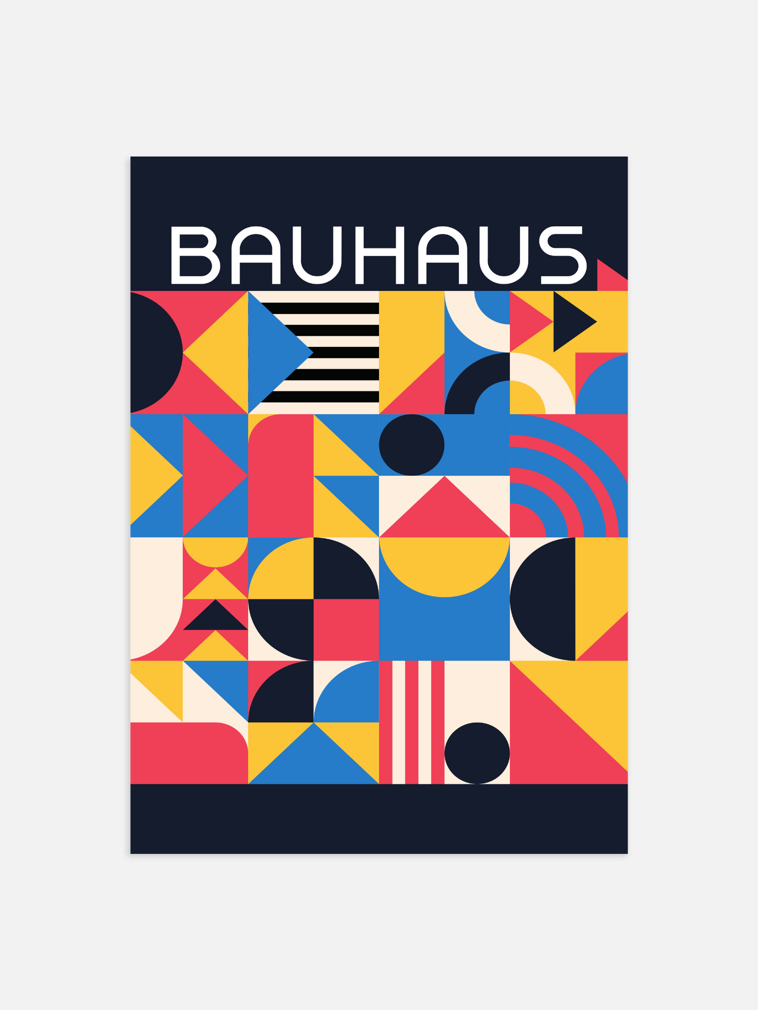 Bauhaus-Farbplakat