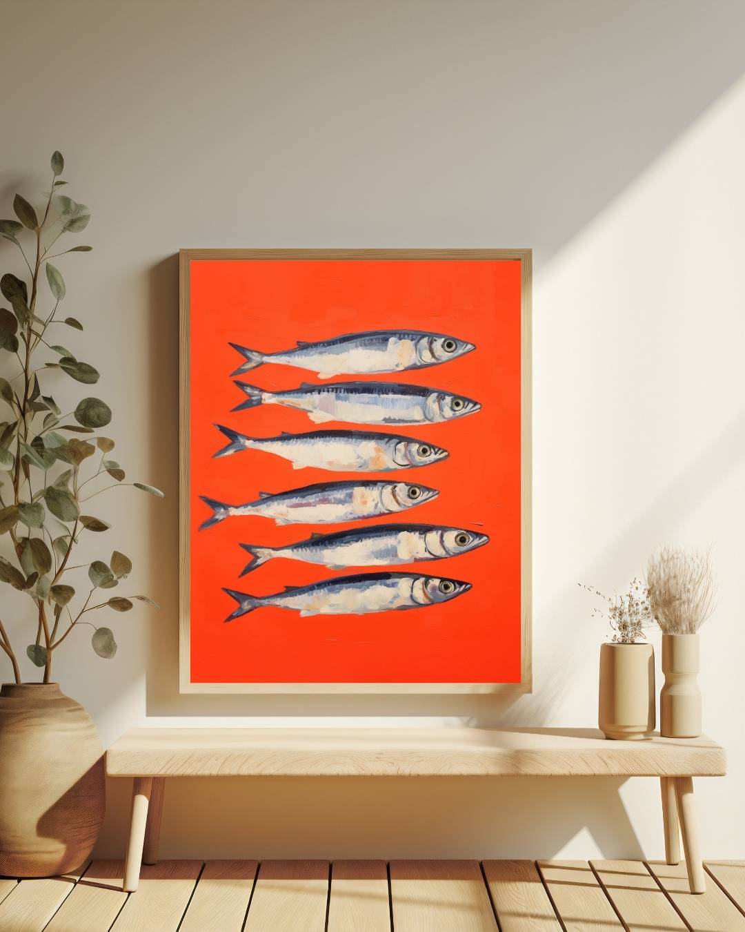 Sardines op rij Poster