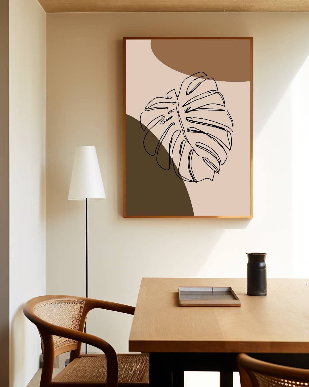 Monstera blad poster