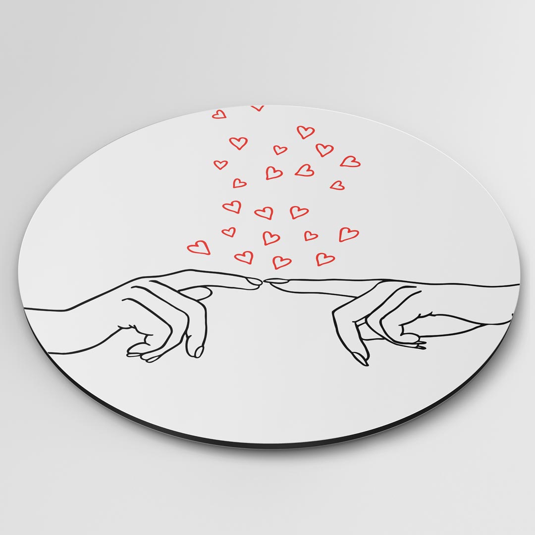 Liefdevolle Handen Muurcirkel-WallArtistic