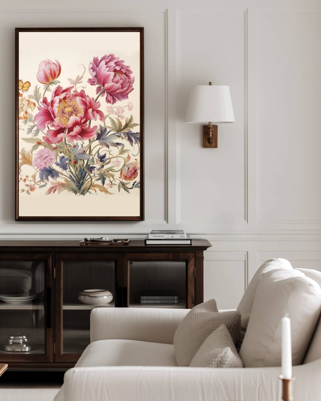 Klassieke botanische bloemen Poster