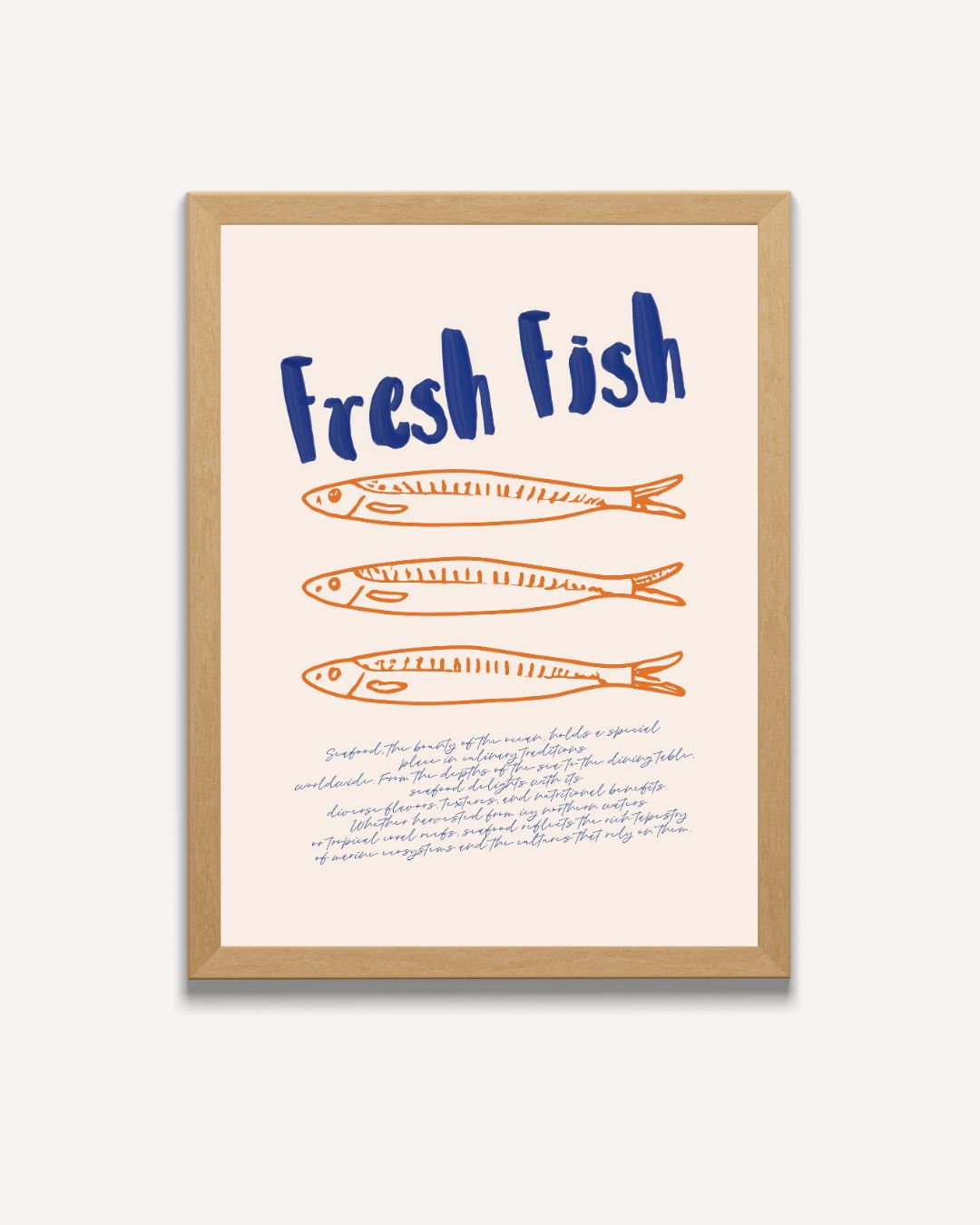 Frisches Fischplakat