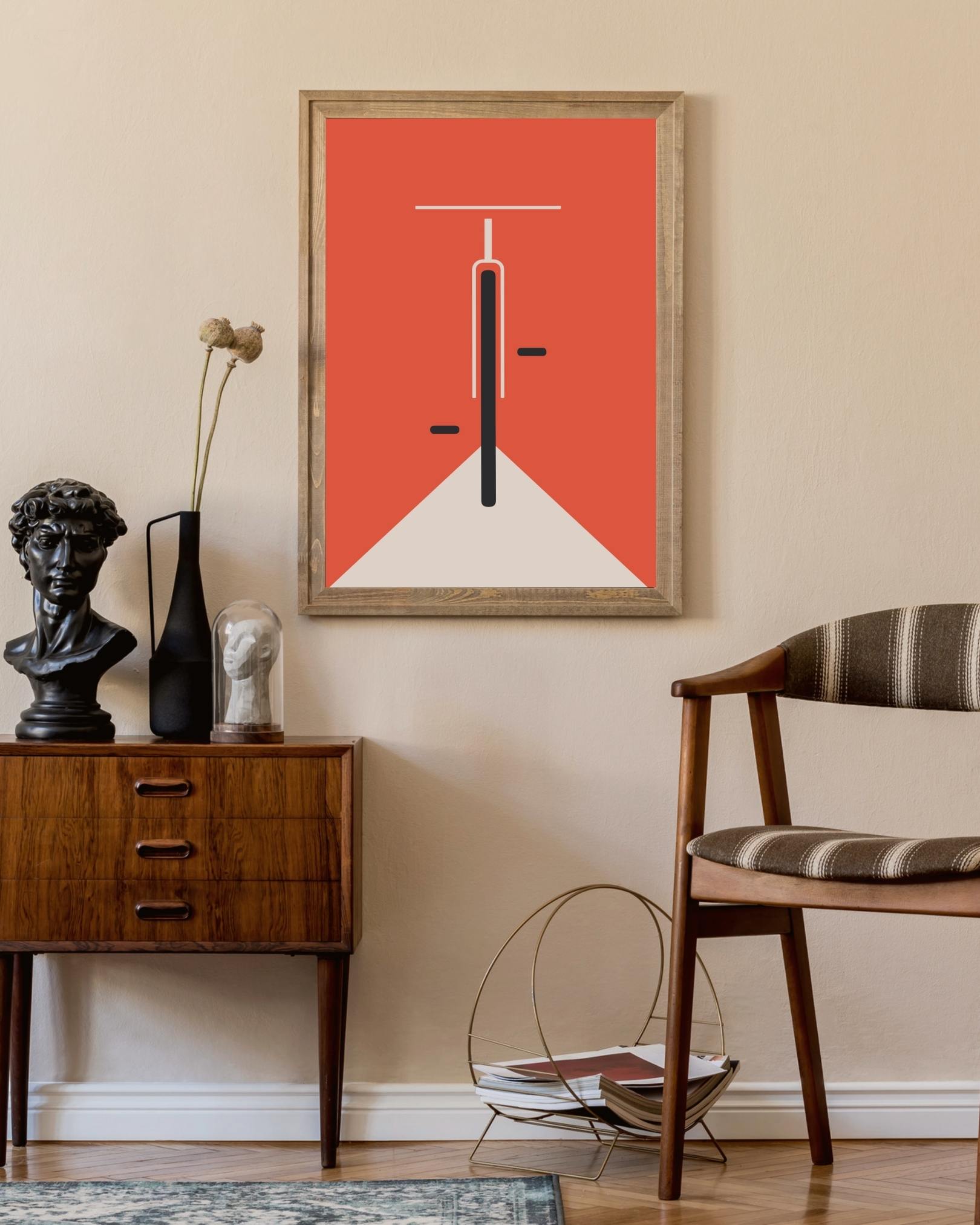 Bauhaus fiets Poster no2