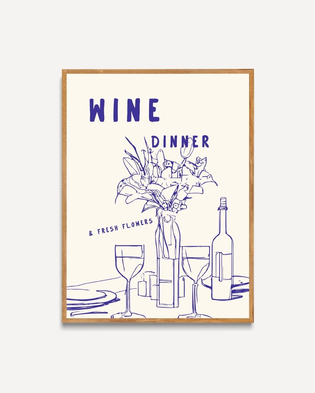 Wine dinner Poster