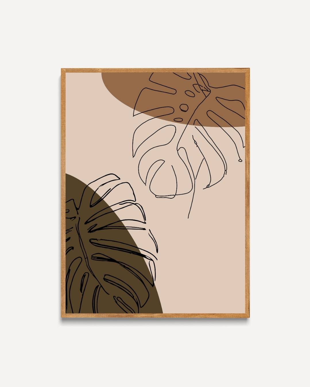 Monstera duo poster