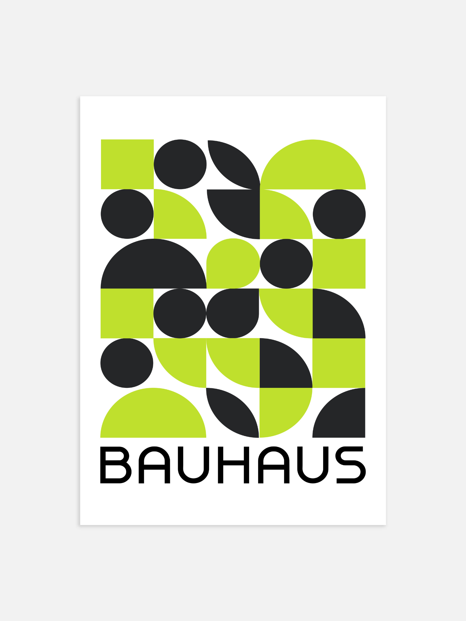 Bauhaus green 1919 Poster