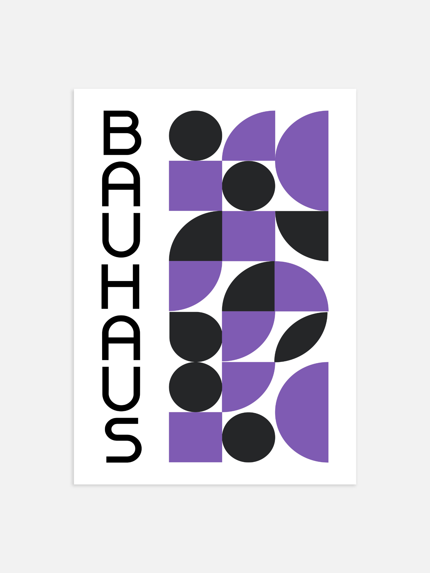 Bauhaus-Lila-Poster