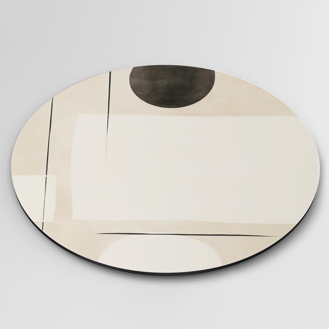 Moderne Beige Muurcirkel