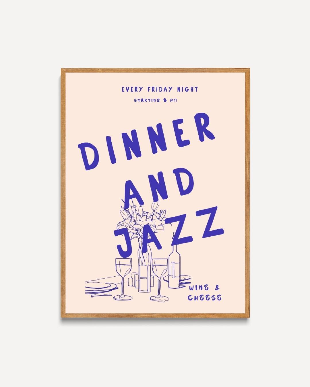 Dinner and Jazz Poster