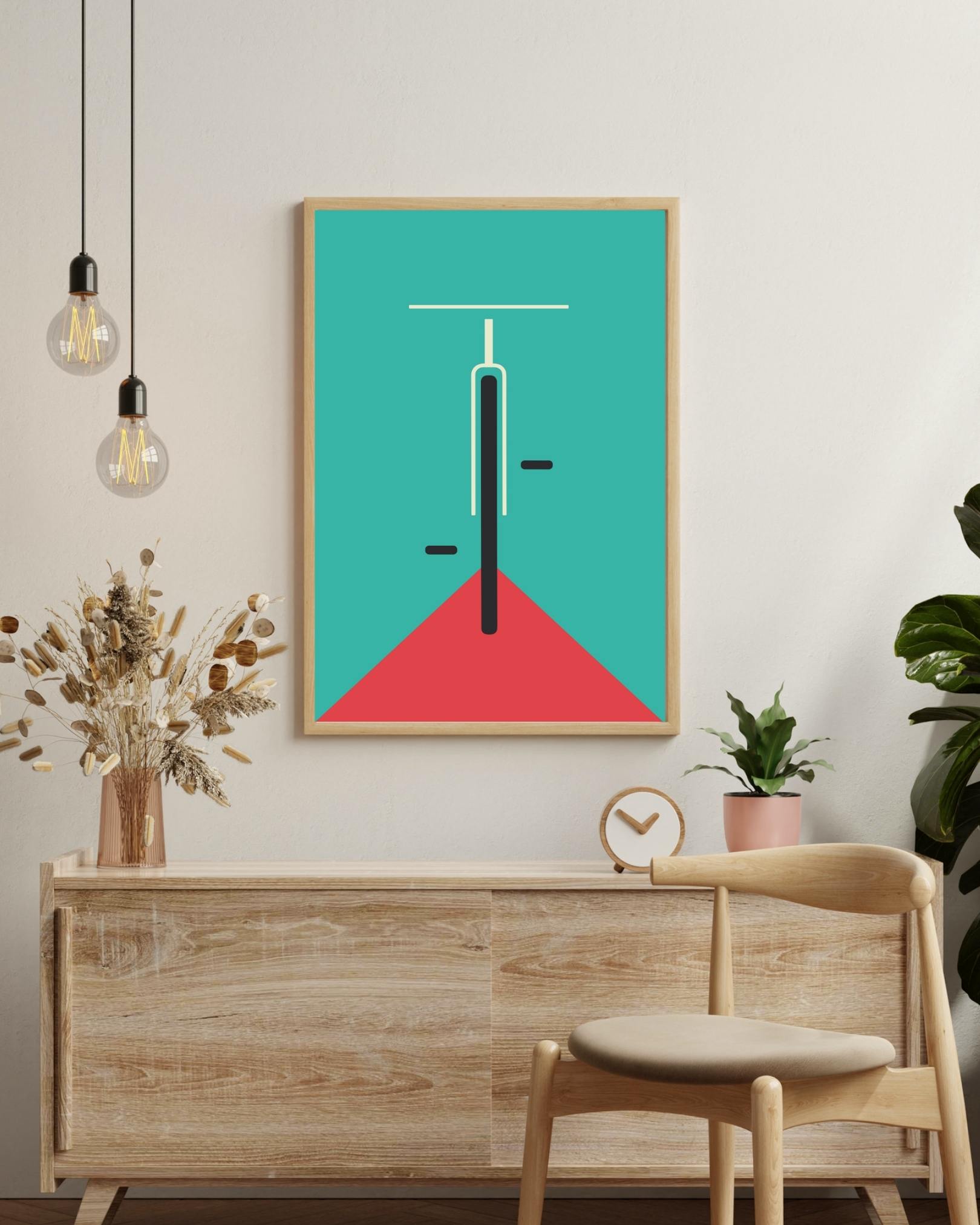 Bauhaus fiets Poster no3