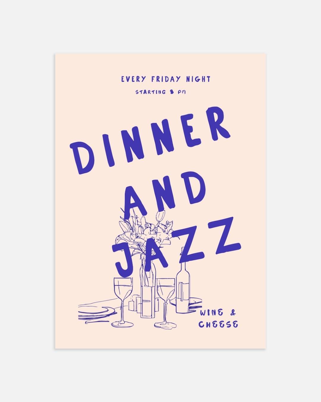 Dinner and Jazz Poster