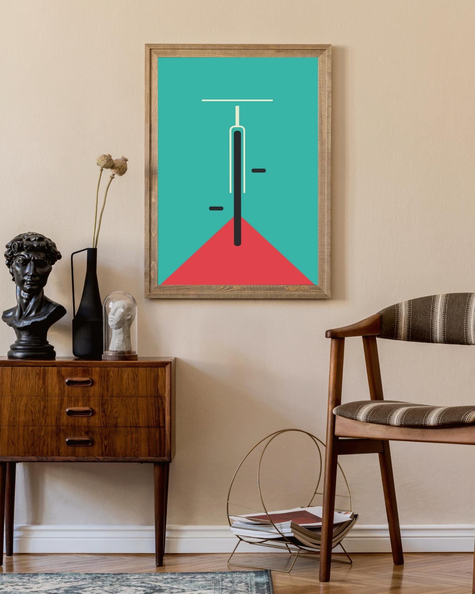 Bauhaus fiets Poster no3