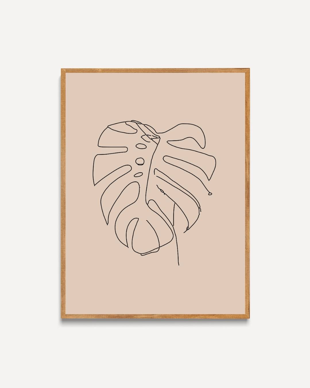 Exotische monstera Poster