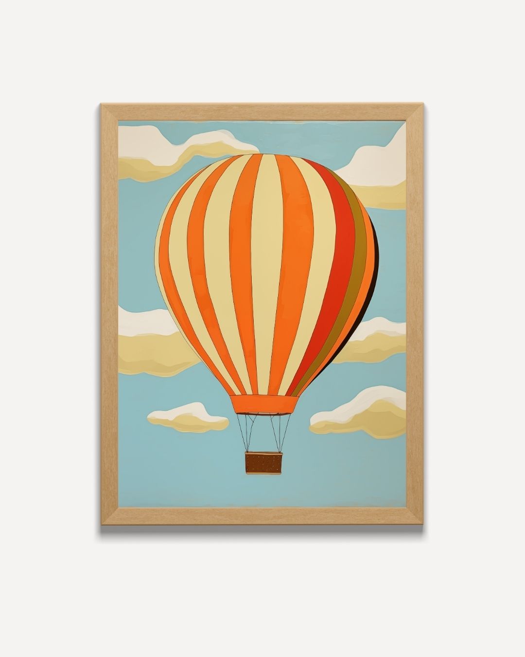 Hot Air Balloon in the Clouds