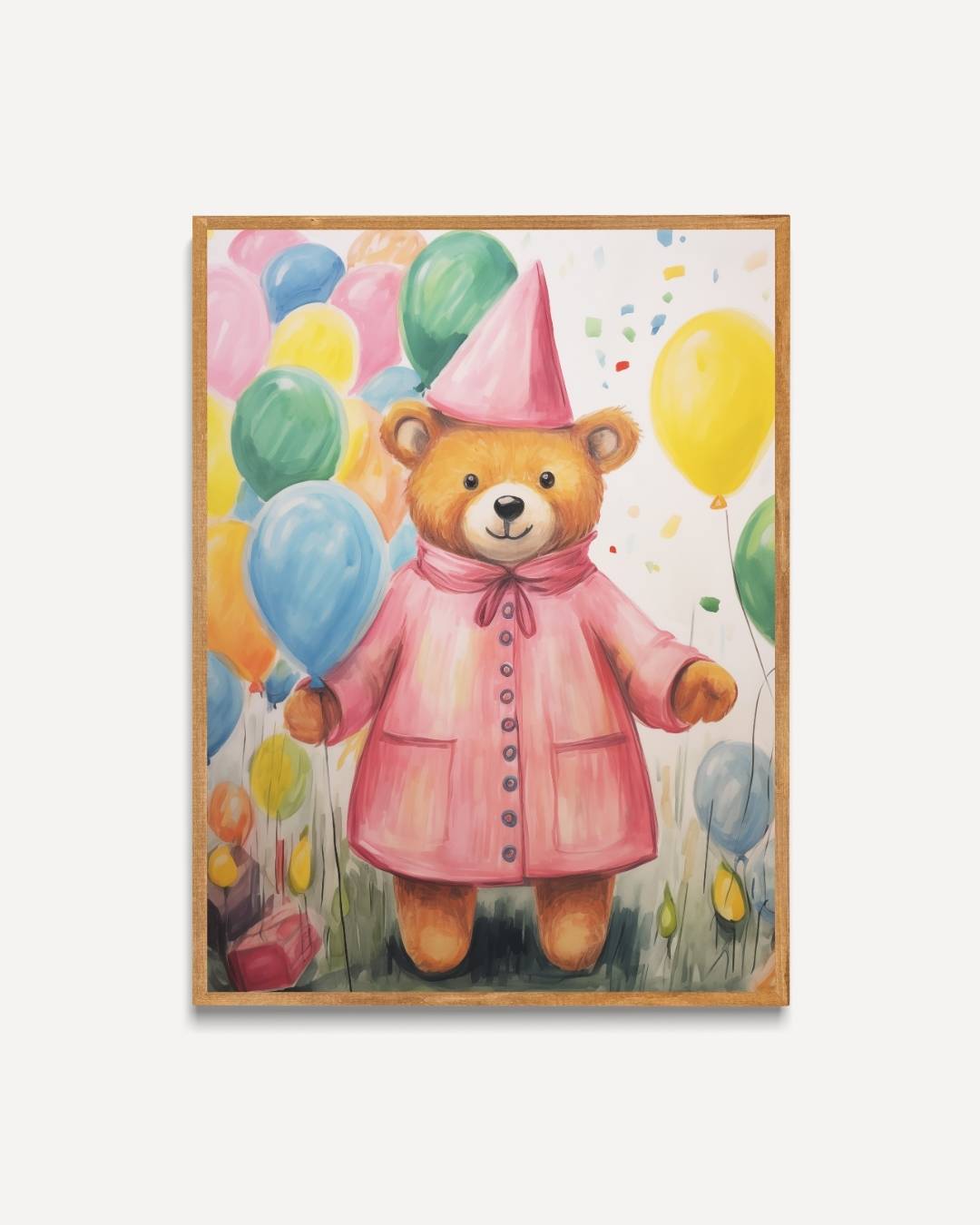 Feestelijke teddybeer Poster