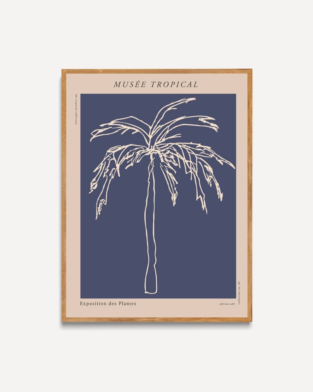 Minimalistische palmboom Poster