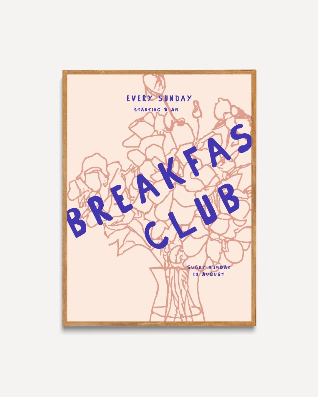 Breakfast Club bloemen Poster