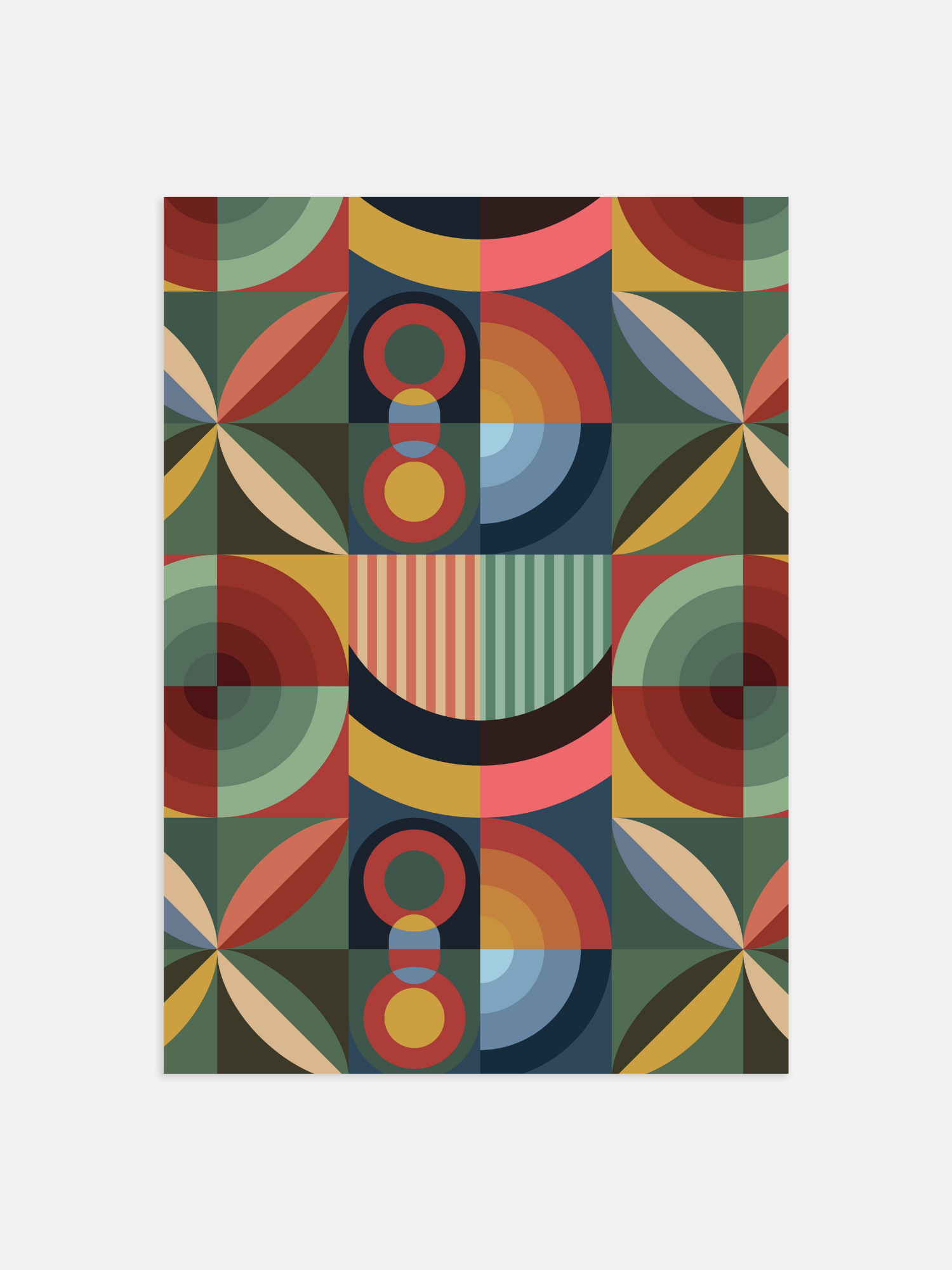 Bauhaus flower Poster