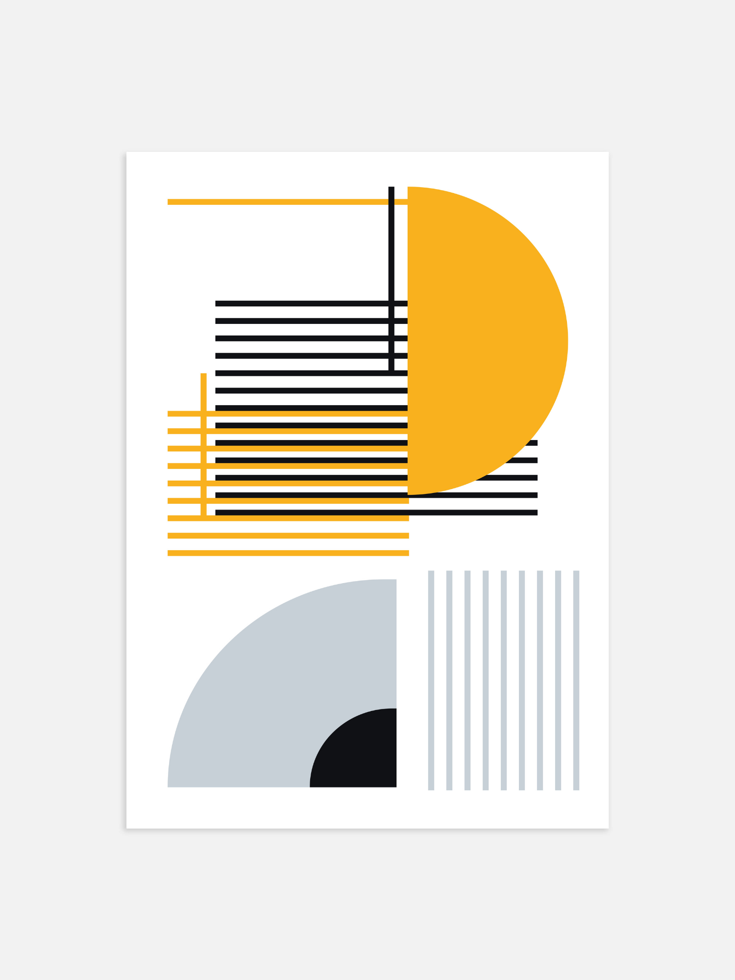 Bauhaus Abstract Art Poster