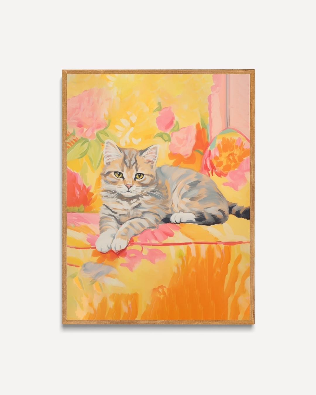 Sunny Cat Rest Poster 