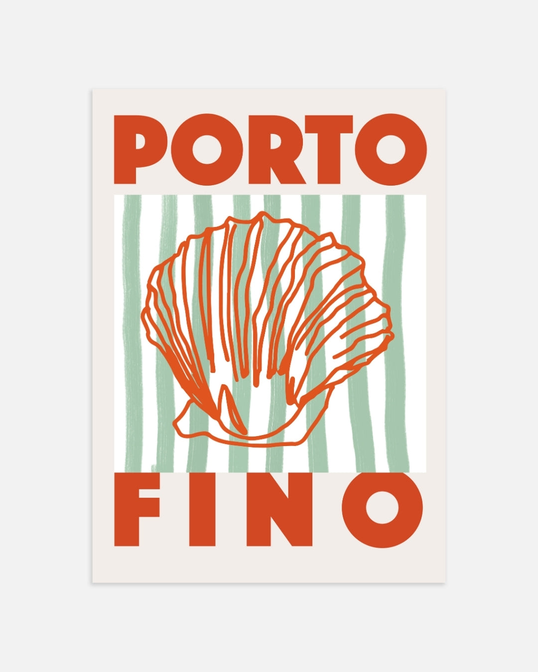 Poster mit Portofino-Muscheln