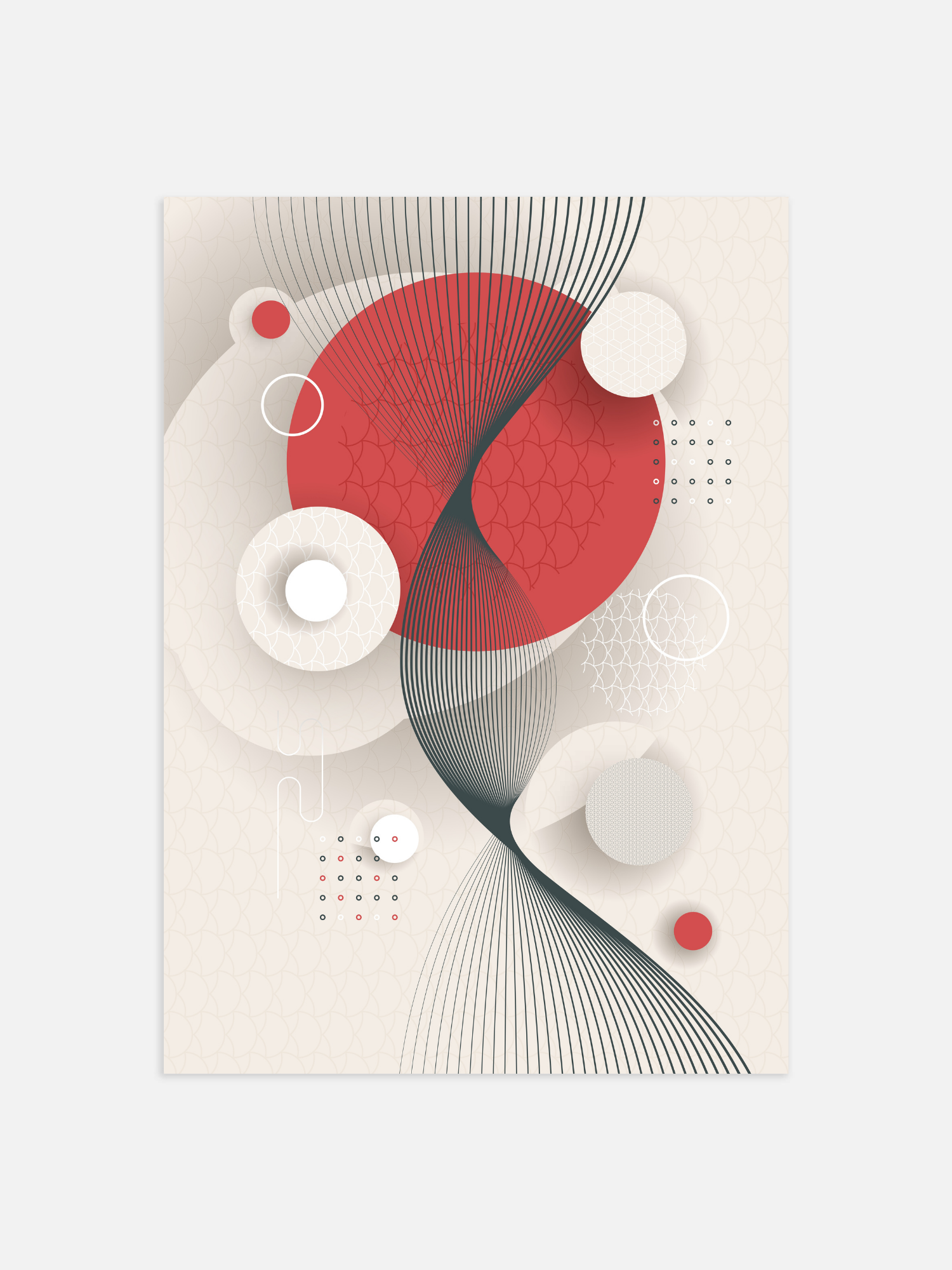 Bauhaus Red Dot Poster