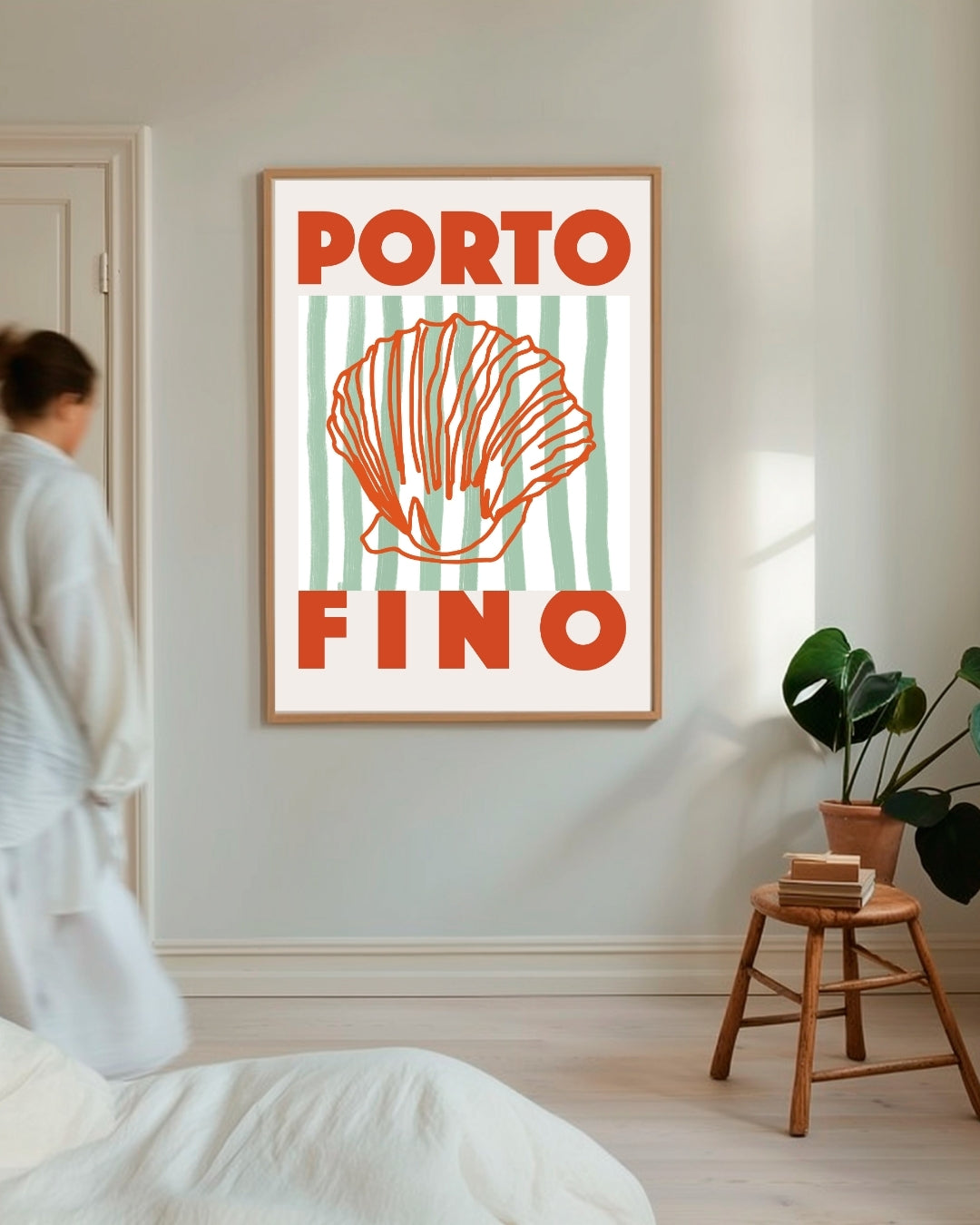 Poster mit Portofino-Muscheln